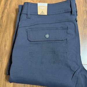 Prana Women's Halle Straight Leg Hiking Grey UPF 50 Pants Size 12